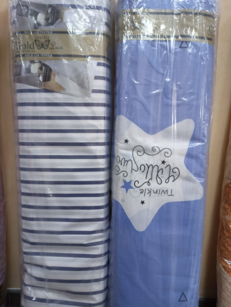 Ткань для постельного белья Бязь "Gold" Lux "Мерцающая маленькая звездочка" GL1550 (A+B) - (50м+50м)