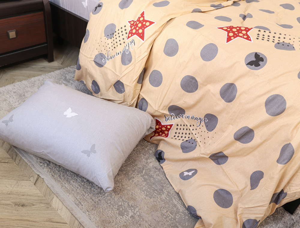 Сімейний набір постільної білизни із Сатину №051AB Черешенка™