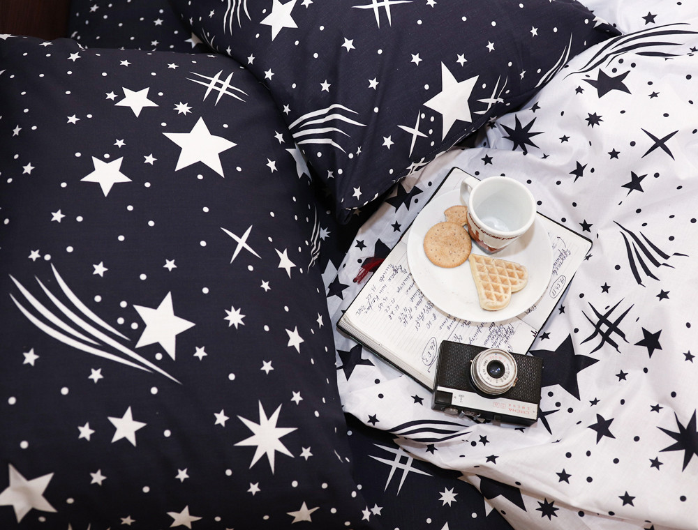 Полуторный набор постельного белья 150*220 из Бязи "Gold" №156285AB Черешенка™