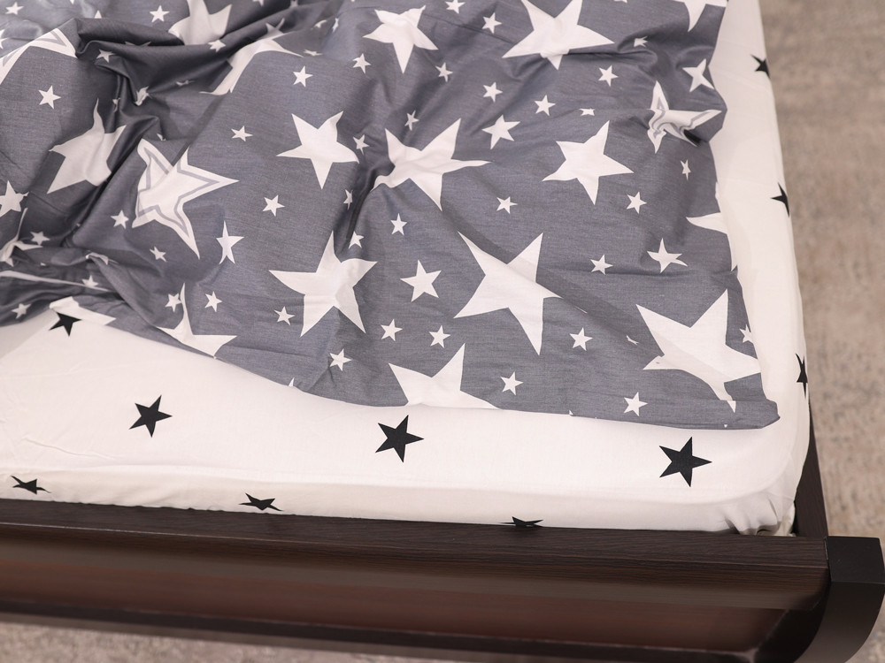 Полуторный набор постельного белья 150*220 из Сатина №44320AB Черешенка™