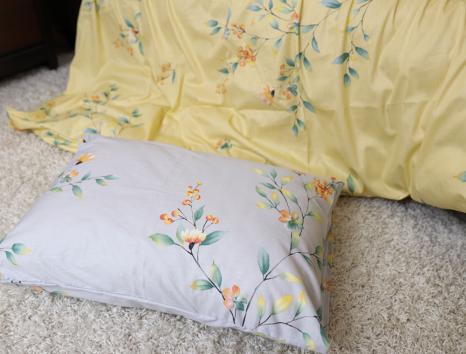 Евро макси набор постельного белья 200*220 из Сатина №869AB Черешенка™