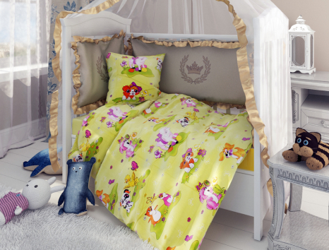 Тканина для постільної білизни Бязь "Gold" Lux дитяча GLB023