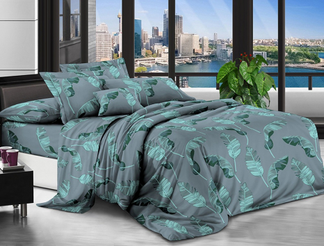 Євро набір постільної білизни 200*220 із полікотону №204417 Черешенька™