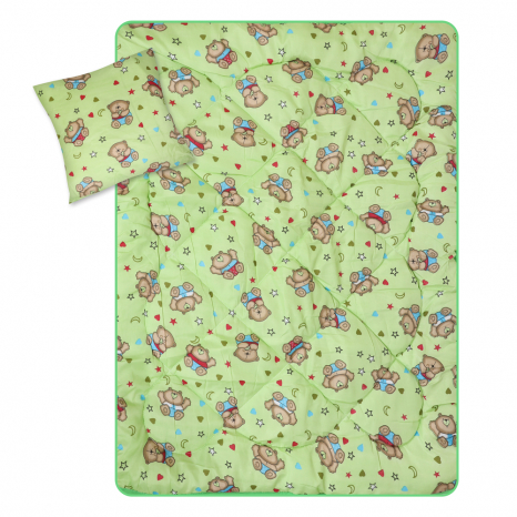 Комплект дитяча ковдра 105x135 + подушка 50x50 №2124