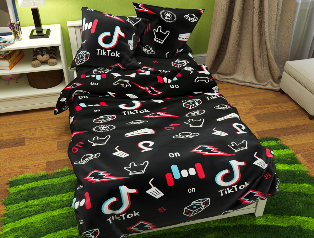 Двуспальный набор постельного белья 180*220 из Бязи "Gold" №154653 Черешенка™