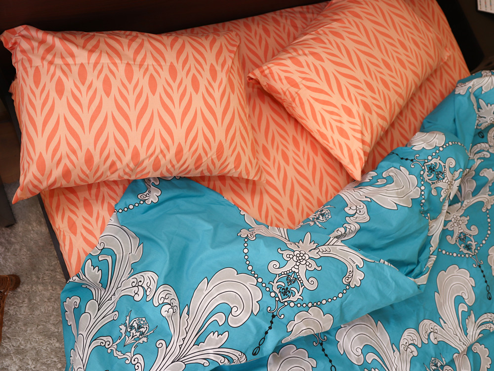 Полуторний набір постільної білизни 150*220 із Бязі "Gold" №151589AB Черешенка™