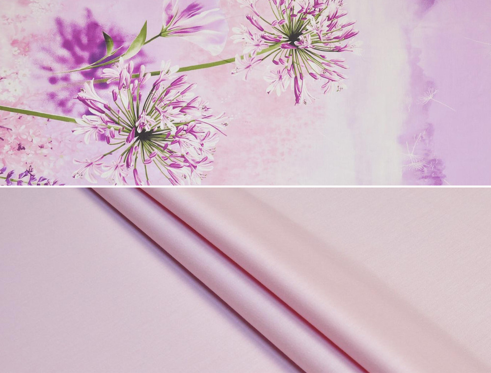 Ткань для постельного белья Сатин S-003 (A+B) - (60м+60м)