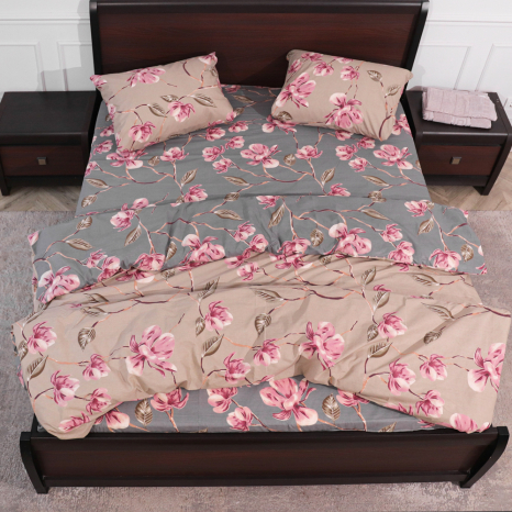 Двоспальний набір постільної білизни 180*220 із Бязі "Gold" №151232AB Черешенка™