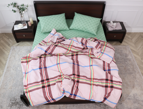 Семейный набор хлопкового постельного белья из Бязи "Gold" №151900AB Черешенка™