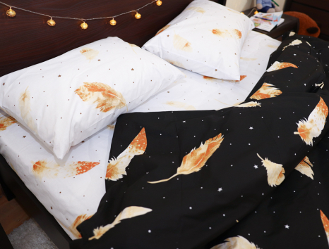 Семейный набор хлопкового постельного белья из Бязи "Gold" №151242AB Черешенка™