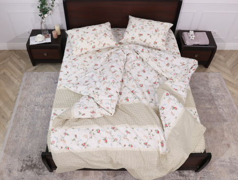 Семейный набор хлопкового постельного белья из Бязи "Gold" №157300 Черешенка™