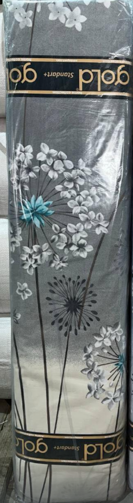 Тканина для постільної білизни Бязь "Gold" Lux GL3531grey-gold