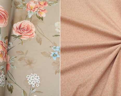 Ткань для постельного белья Сатин S-273 (A+B) - (60м+60м)