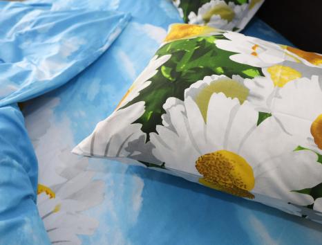 Полуторний набір постільної білизни 150*220 із Бязі "Gold" №153611 Черешенка™