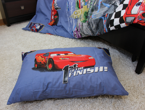 Полуторний набір постільної білизни 150*220 із Бязі "Gold" №164291 Черешенка™