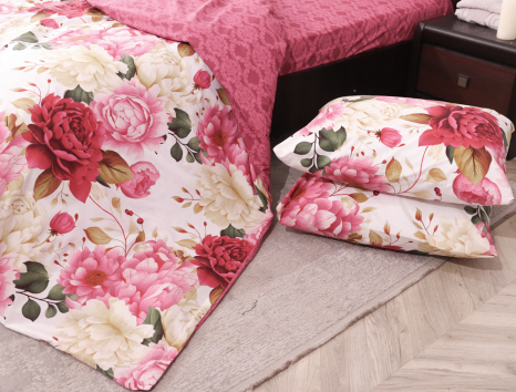 Полуторный набор постельного белья 150*220 из Бязи "Gold" №158363AB Черешенка™