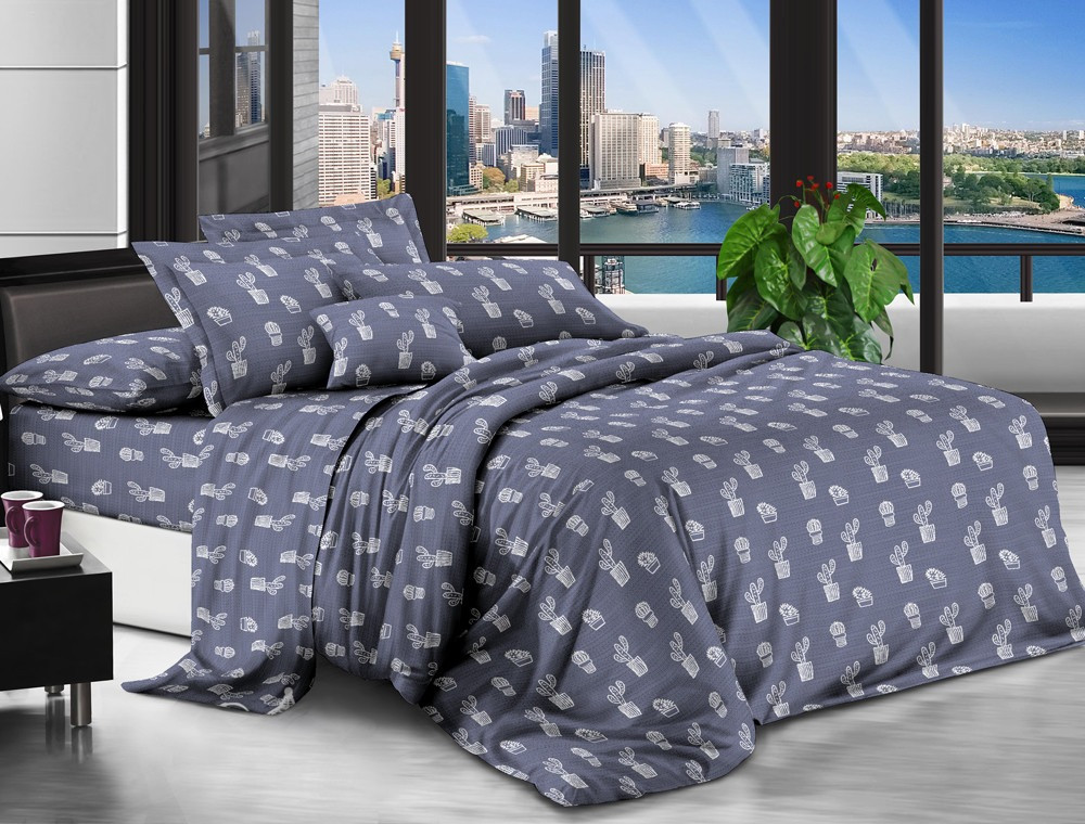 Двоспальний набір постільної білизни 180*220 із полікотону №201021 Черешенька™