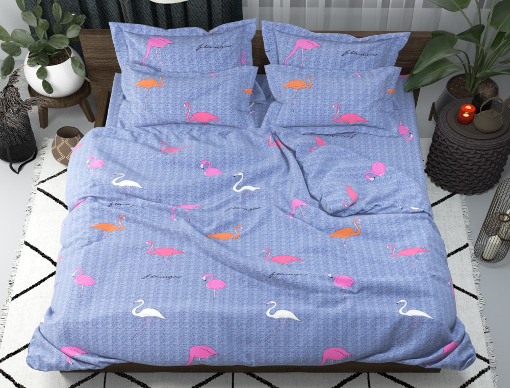 Двоспальний набір постільної білизни 180*220 із полікотону №2019835 Черешенька™