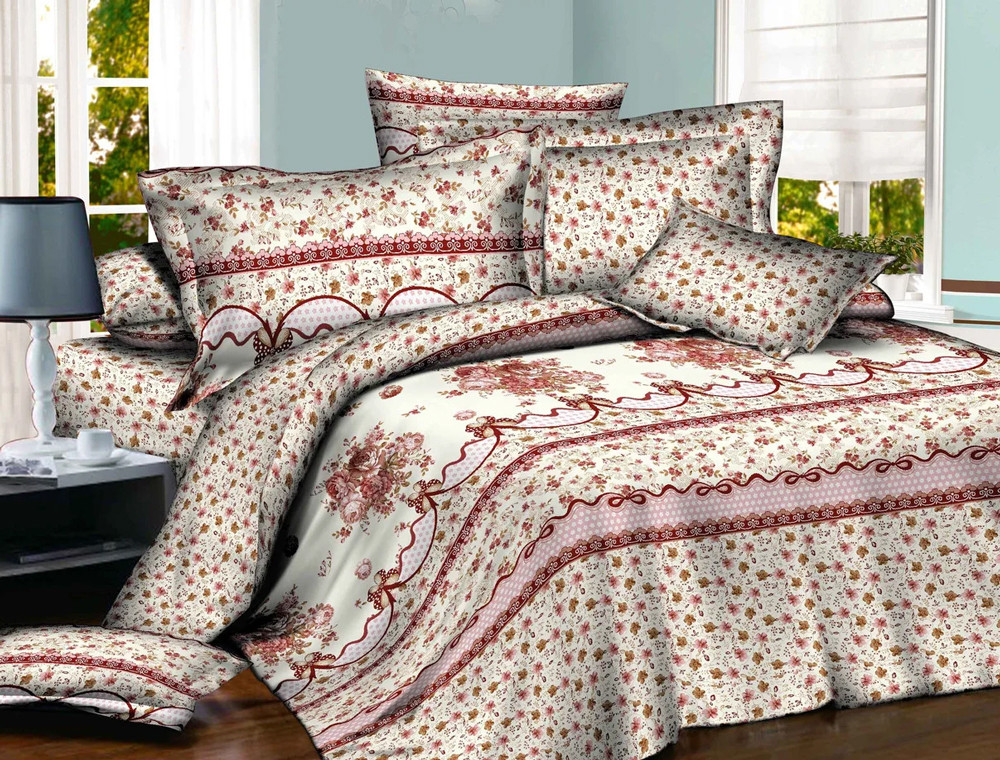 Тканина для постільної білизни Сатин S565 (A+B) - (60м+60м)