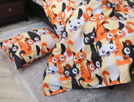 Полуторный набор постельного белья 150*220 из Бязи "Gold" №165604 Черешенка™