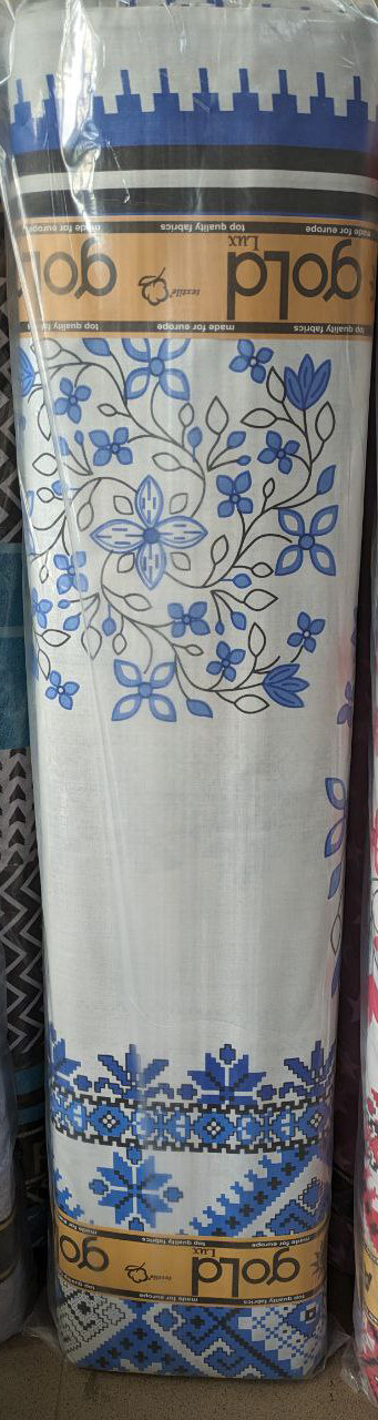 Ткань для постельного белья Бязь "Gold" Lux GL1992grey