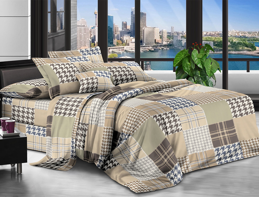 Полуторный набор постельного белья 150*220 из Ранфорса №89122 Черешенка™