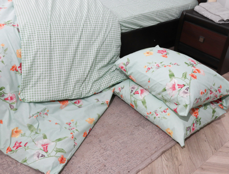 Евро макси набор постельного белья 200*220 из Бязи "Gold" №153112АВ Черешенка™