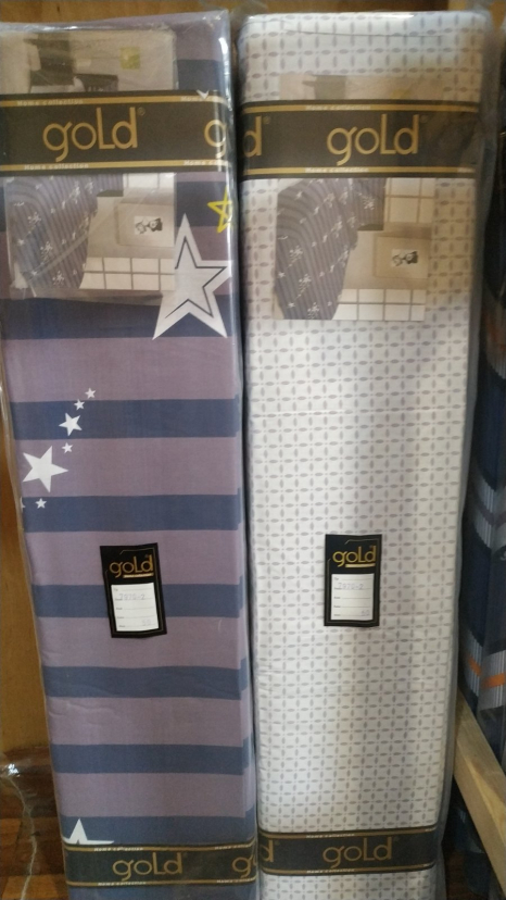 Ткань для постельного белья Бязь "Gold" Lux "Звездный путь" GL1606 (A+B) - (50м+50м)