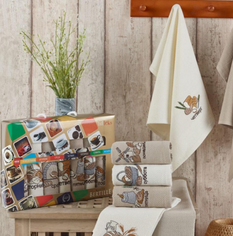 Набір кухонних рушників Nilteks Bertille Ekmek 40*60 (7 шт)