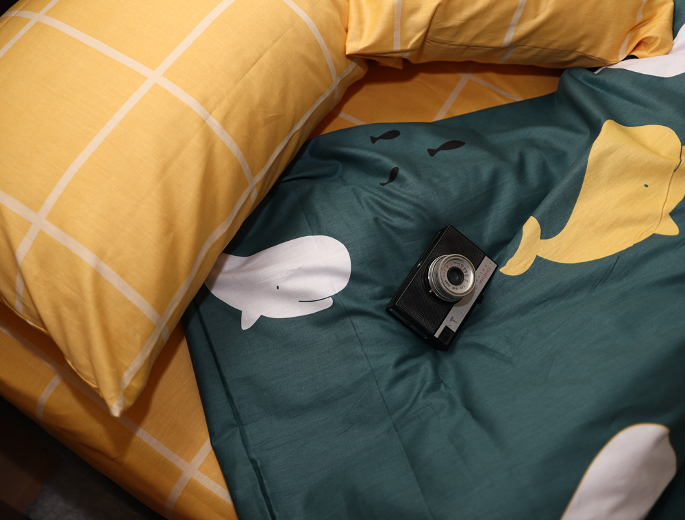 Сімейний набір постільної білизни із Сатину №067AB Черешенка™