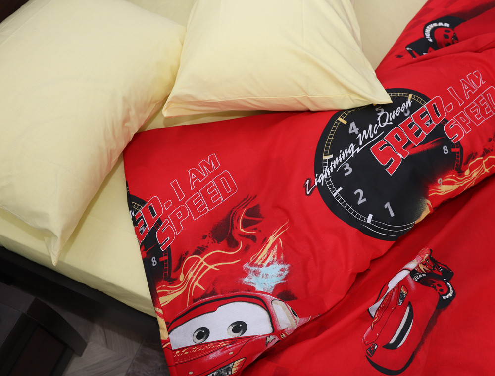 Полуторний набір постільної білизни 150*220 із Бязі "Gold" №16370AB Черешенка™