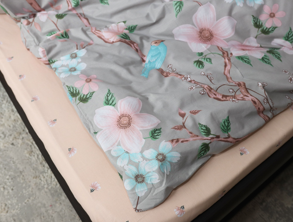 Сімейний набір постільної білизни із Бязі "Gold" №151901AB Черешенка™