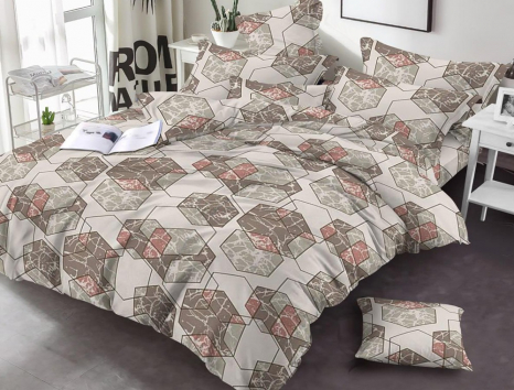 Сімейний набір постільної білизни 240*220 із полікотону №201060 Черешенька™