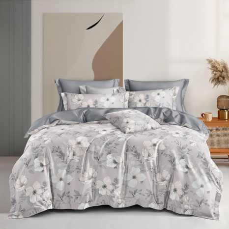 Сімейний набір постільної білизни із Сатину №44328AB Черешенка™