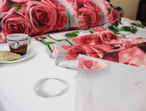 Сімейний набір постільної білизни із Ранфорсу №18809 Черешенка™