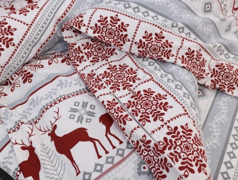 Двуспальный набор постельного белья 180*220 из Фланели №954209 Черешенка™