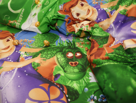 Полуторный набор постельного белья 150*220 из Ранфорса №17713 Черешенка™