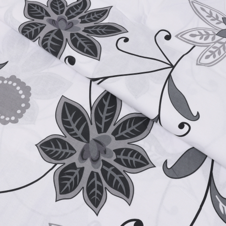 Ткань для постельного белья Бязь "Gold" Lux "Только цветок" GL1540 (A+B) - (50м+50м)