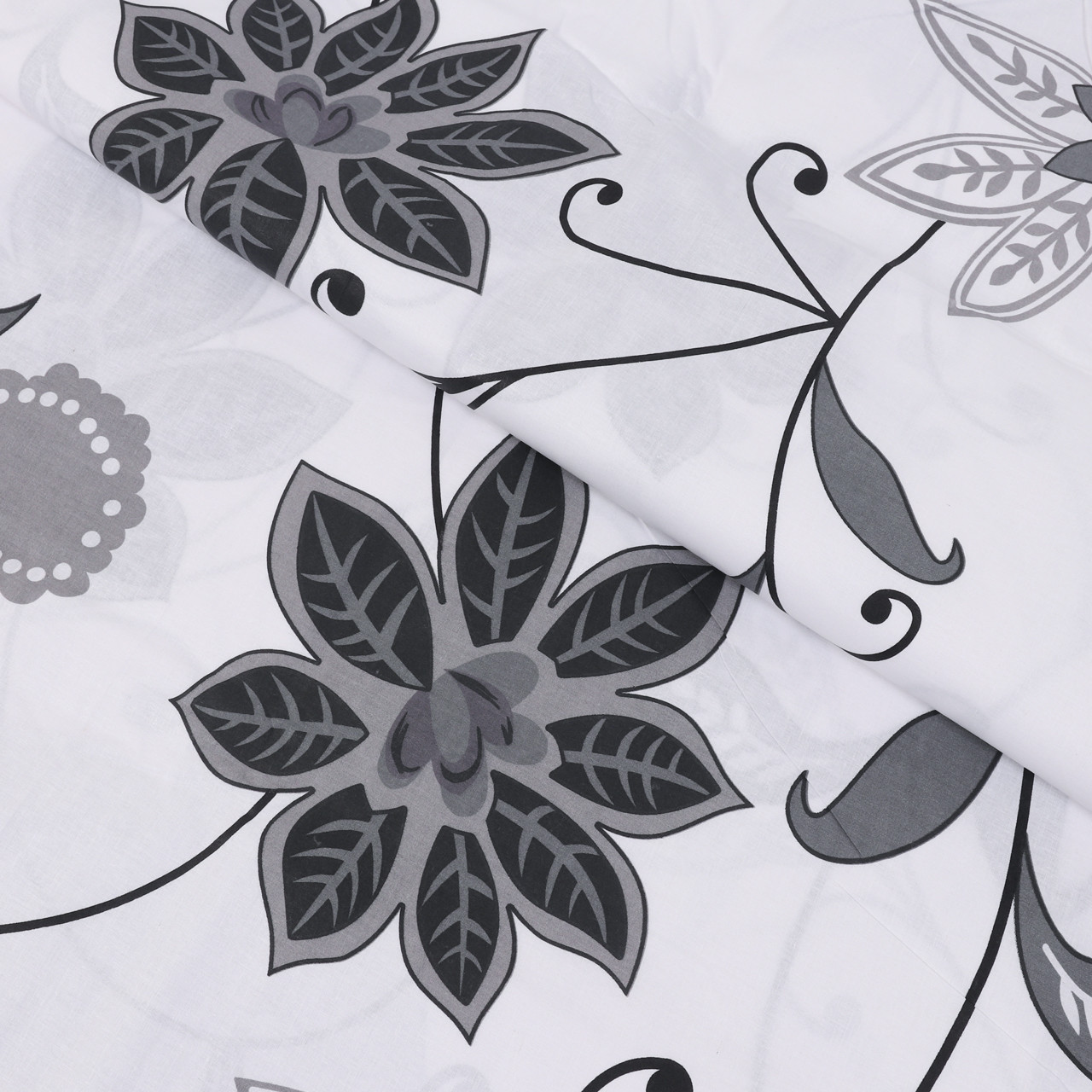 Ткань для постельного белья Бязь "Gold" Lux "Только цветок" GL1540 (A+B) - (50м+50м)