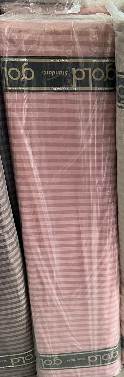 Тканина для постільної білизни Бязь "Gold" Lux однотонна GLS100Pink (50м)