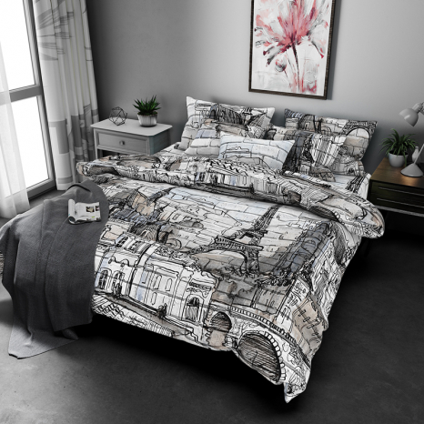 Ткань для постельного белья Бязь "Gold" Lux GL7836