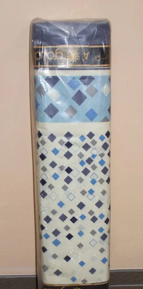 Ткань для постельного белья Бязь "Gold" Lux "Ромбики (голубой)" GL817