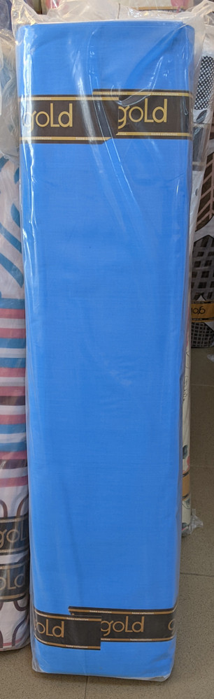 Тканина для постільної білизни Бязь "Gold" Lux однотонна GL0001blue (50м)