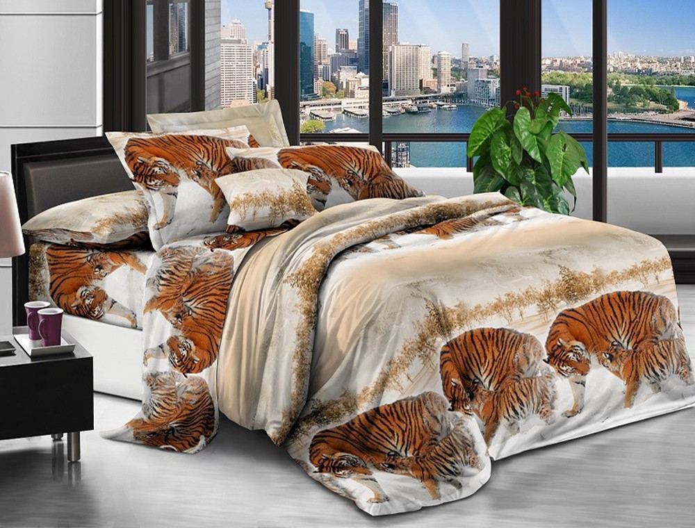 Євро набір постільної білизни 200*220 із полікотону №203475 Черешенька™