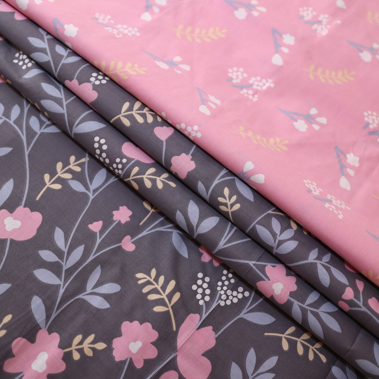 Ткань для постельного белья Бязь "Gold" Lux "Счастливый Цветок " GL1567 (A+B) - (50м+50м)