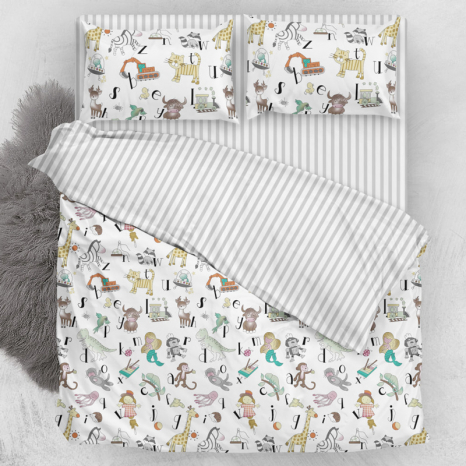 Ткань для постельного белья Бязь "Gold" Lux детская GLB310