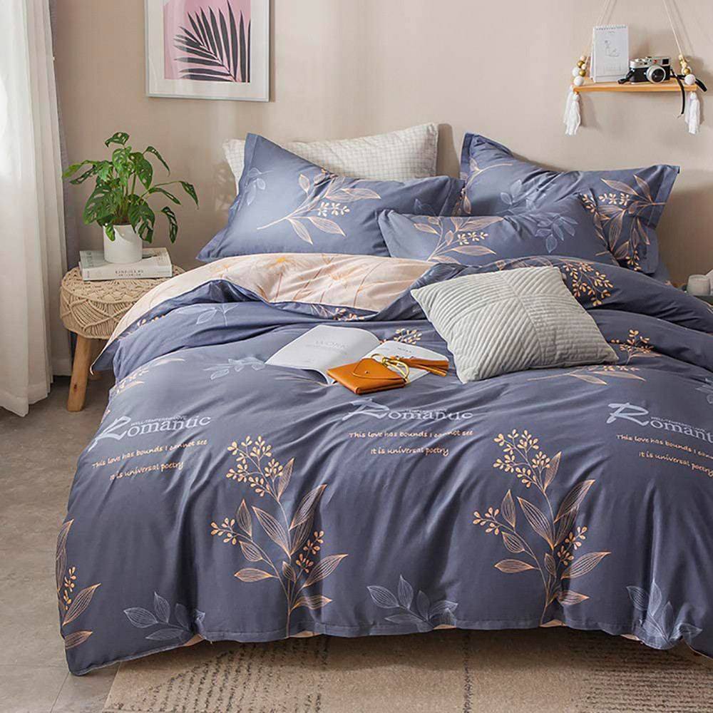 Двуспальный набор постельного белья 180*220 из Бязи "Gold" №15670AB Черешенка™