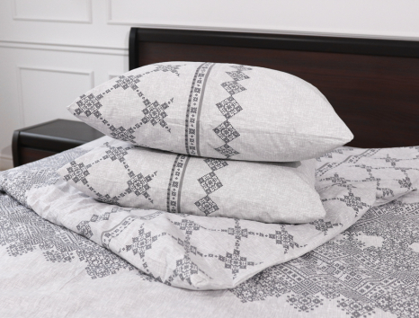 Полуторний набір постільної білизни 150*220 із Бязі "Gold" №159320 Черешенка™