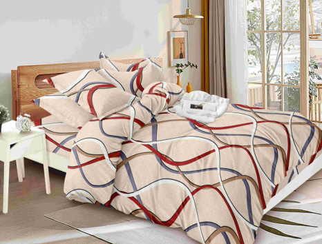 Євро набір постільної білизни 200*220 із полікотону №20098 Черешенька™