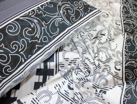 Полуторный набор постельного белья 150*220 из Бязи "Gold" №15613 Черешенка™